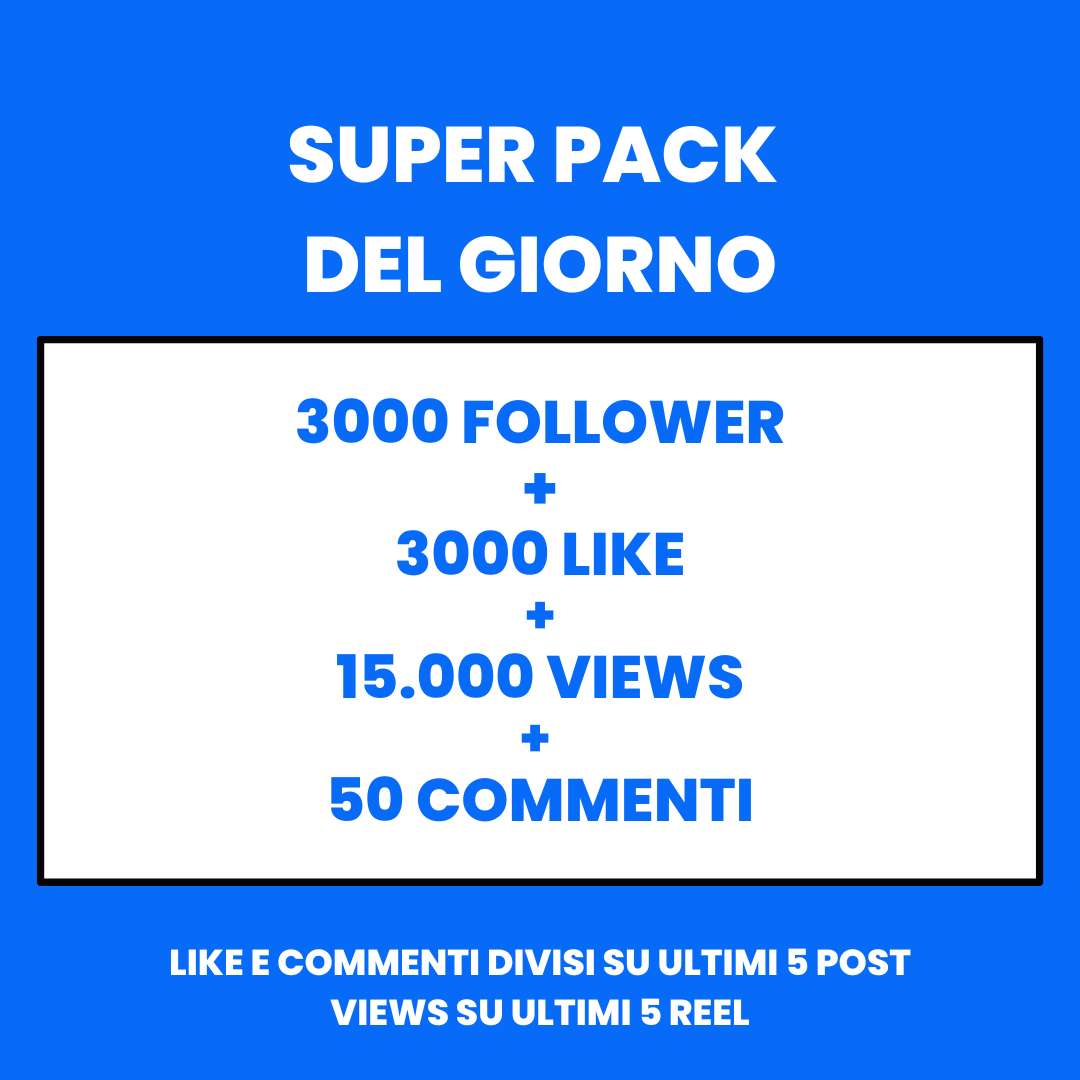 SUPER PACK DEL GIORNO