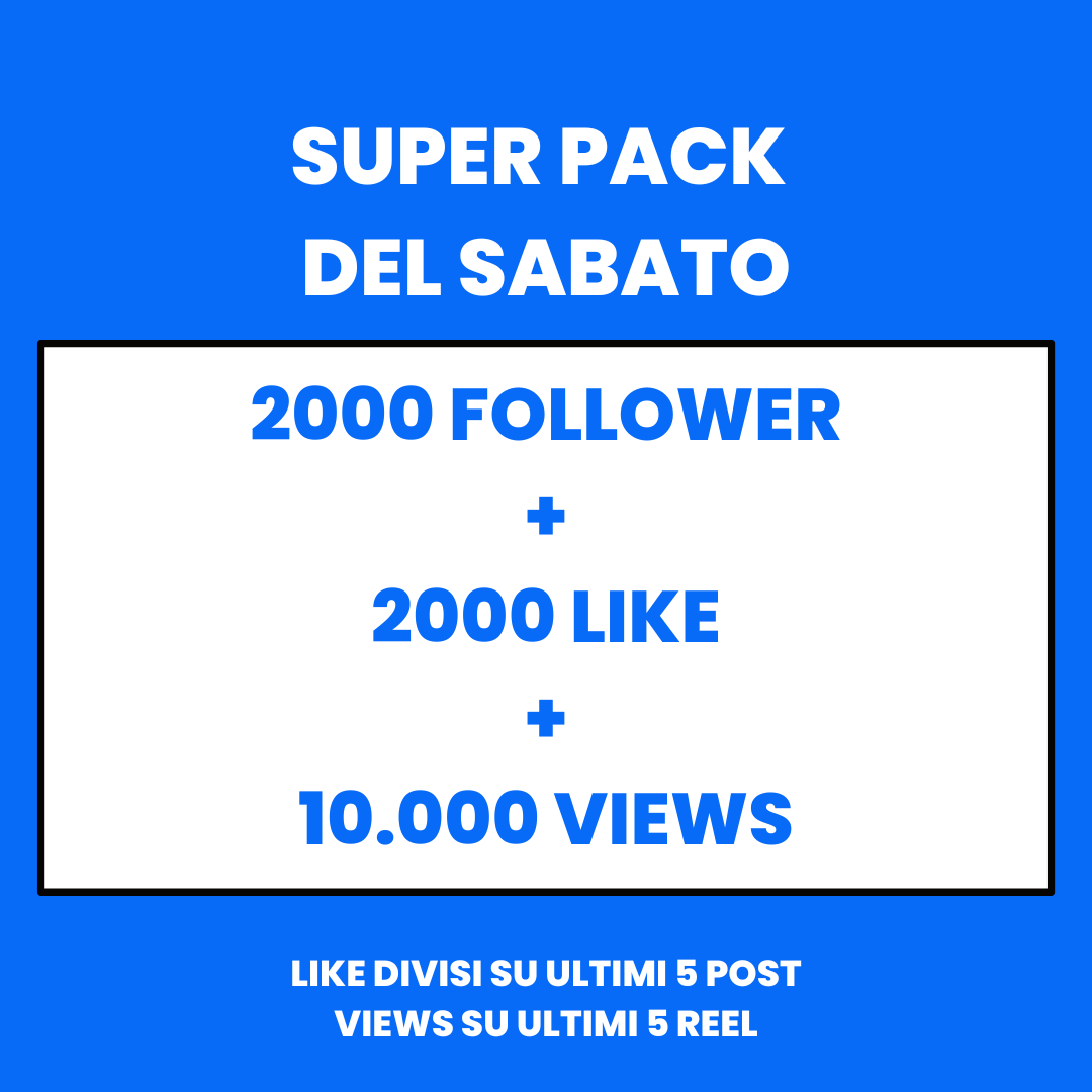 SUPER PACK DEL SABATO